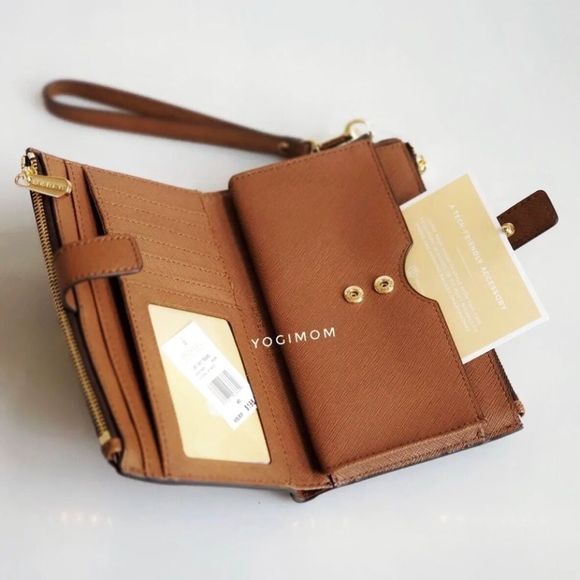 MICHAEL KORS PVC Double Zip WRISTLET WALLET PURSE - Picture 5 of 12